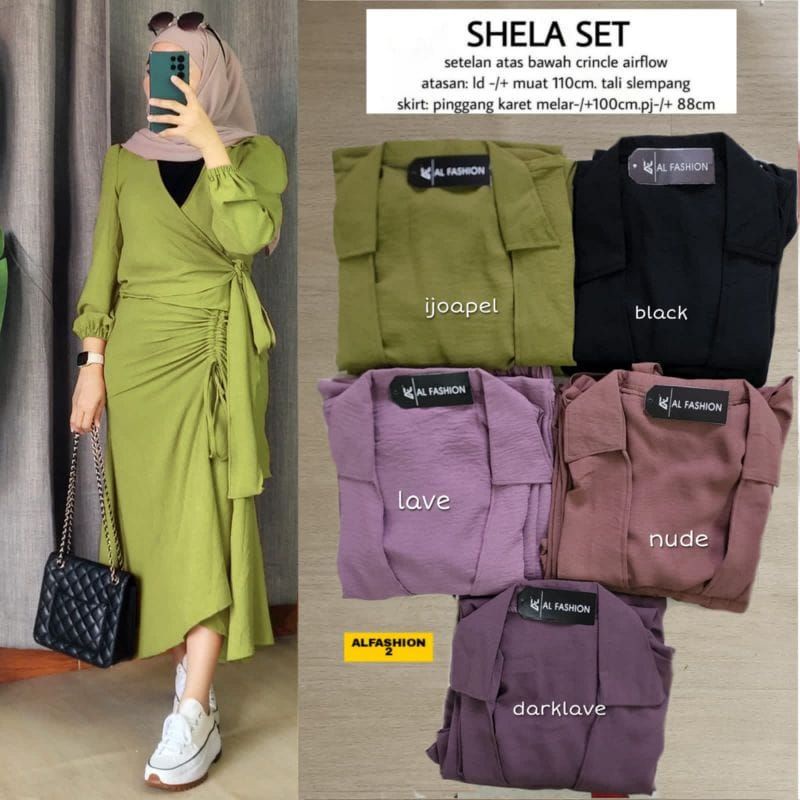 Fashion MUSLIM, baju wanita, baju stelan wanita, setelan, stelan, Baju stelan, fashion wanita, one set. Shela Set