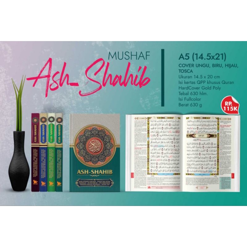 Mushaf Ash -Shahib Rasm Utsmani Standar Timur Tengah