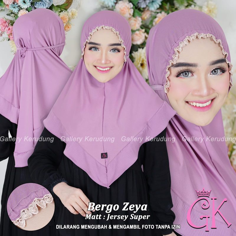 BERGO ZEYA/HIJAB KERUT/HIJAB INSTAN/BERGO TALI