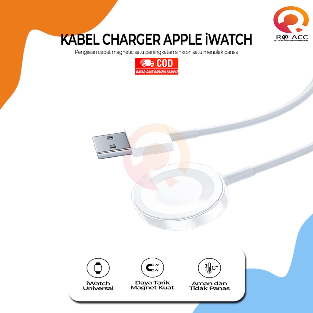 [RO ACC] KABEL CHARGER APPLE iWATCH 1 2 3 4 5  6 7 MAGNETIC