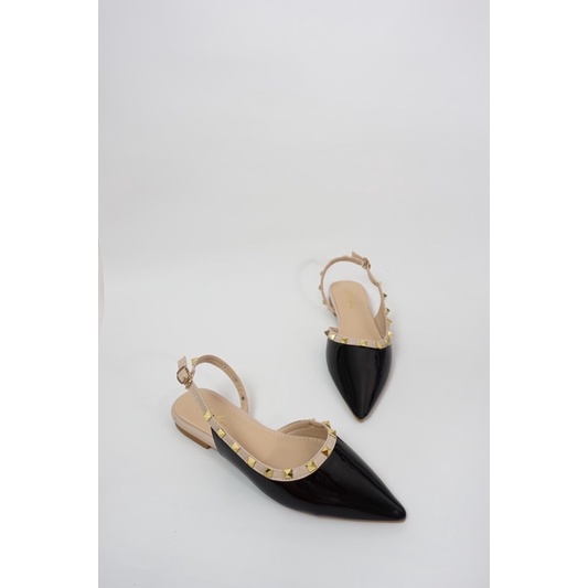 Zeva Studs Slingback flats