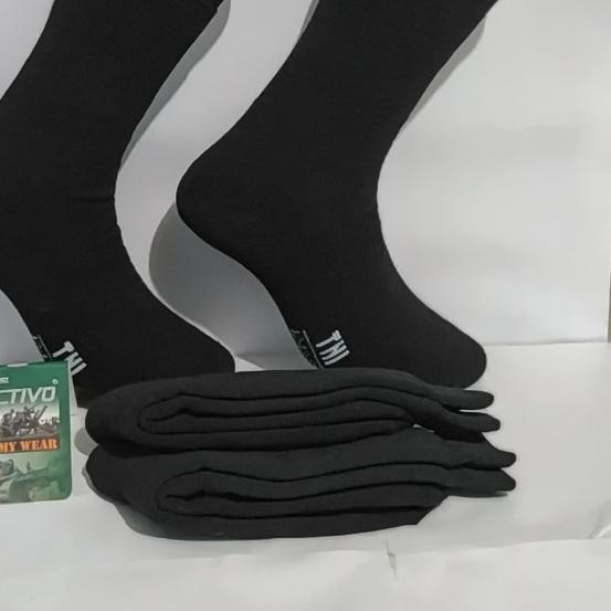 kaos kaki hitam tebal/PDL lusinan - Hitam