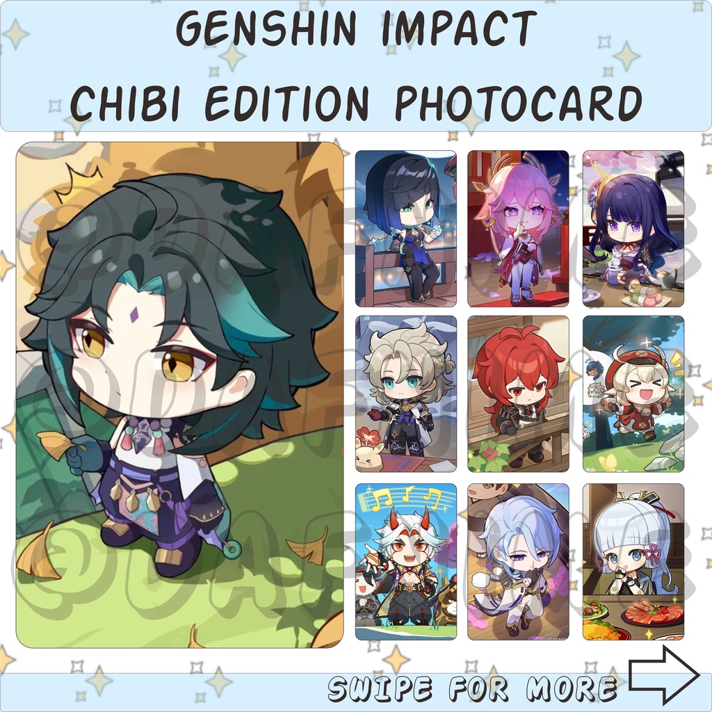 GENSHIN IMPACT CHIBI EDITION PHOTOCARD ANIME