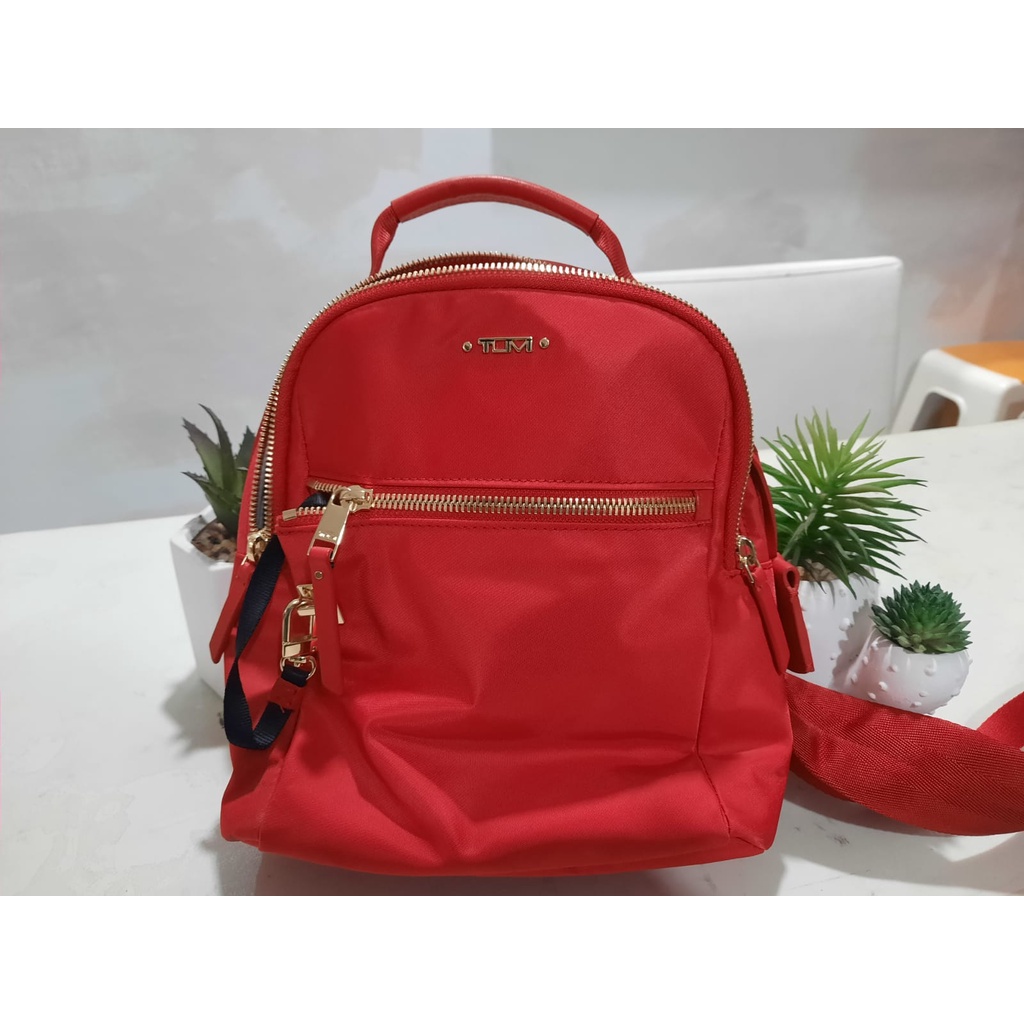 Tumi Witney mini Backpack women tas ransel punggung wanita red