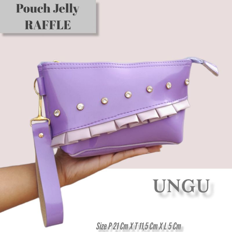 POUCH JELLY RUFFLE /DOMPET KEKINIAN SERBAGUNA