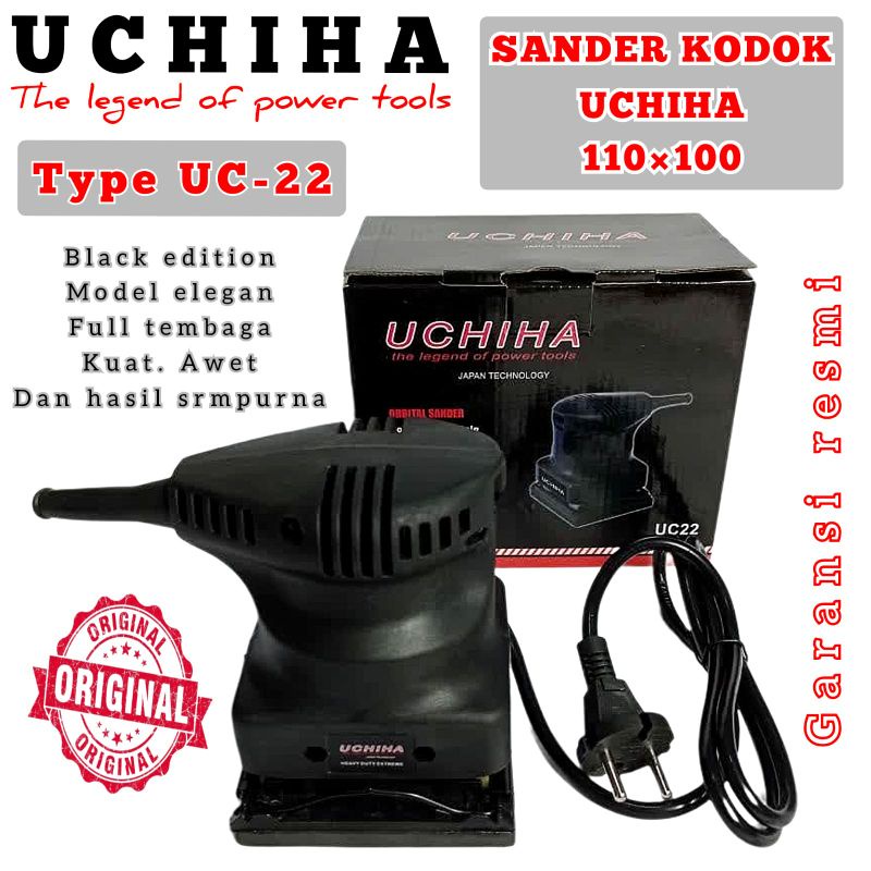 Promo mesin amplas kayu tembok merk UCHIHA type UC-22 electric sander kodok polisher model maktec ma
