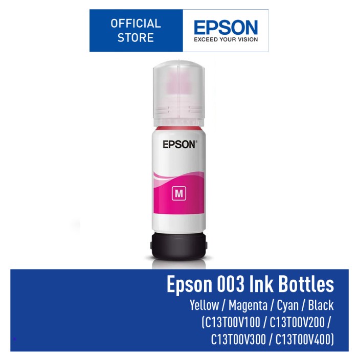 Epson Cartridge T00V3 003 For L3110 - Magenta