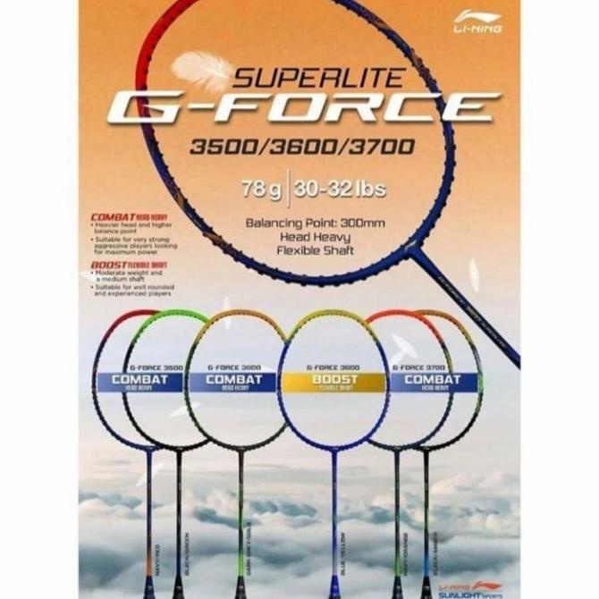 raket lining g force superlite 3500/3600/3700/3800/3900