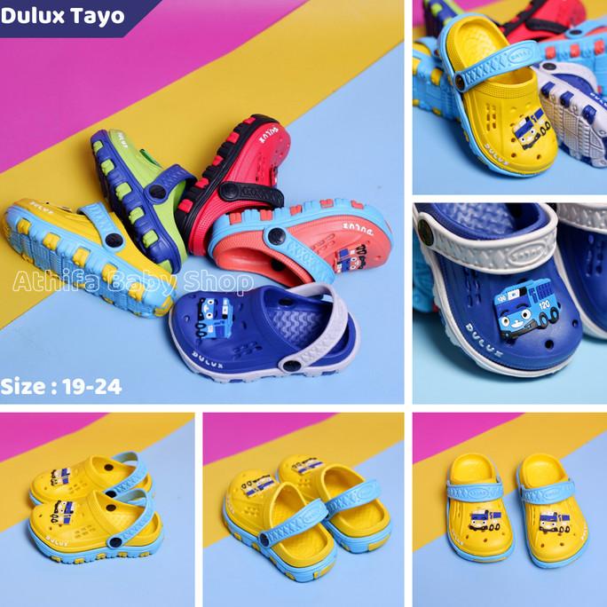 Sandal Anak Baim Laki Sendal Slop Bayi Balita Tayo 6 Bulan 2 3 4 Tahun
