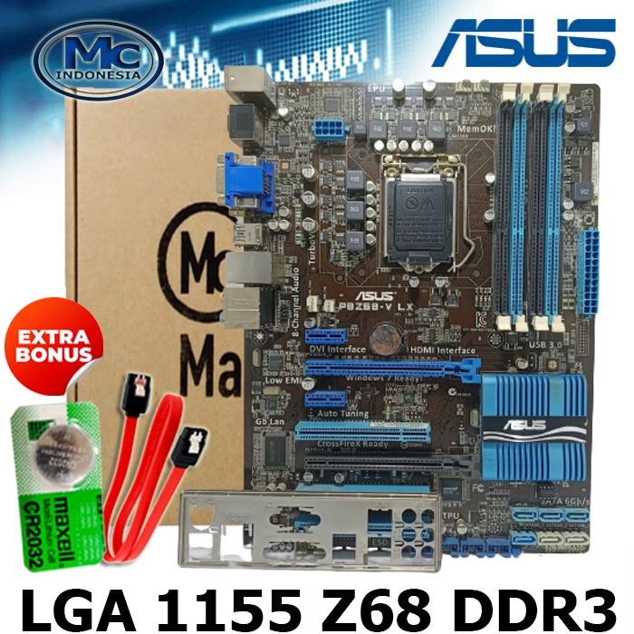 Mainboard Mobo intel LGA 1155 DDR3 Z68 ATX