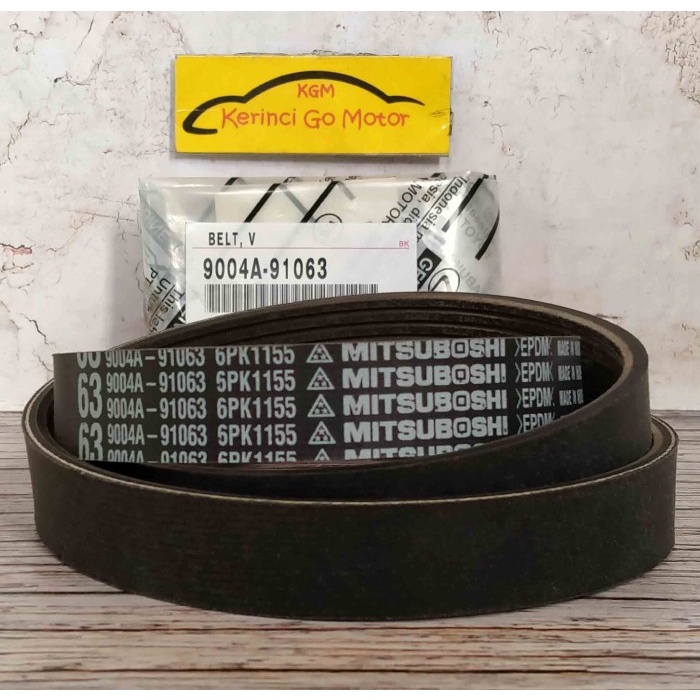 VAN BELT 6PK 1155 ASLI 9004A-91063 TALI KIPAS AGYA AYLA POWER STEERING