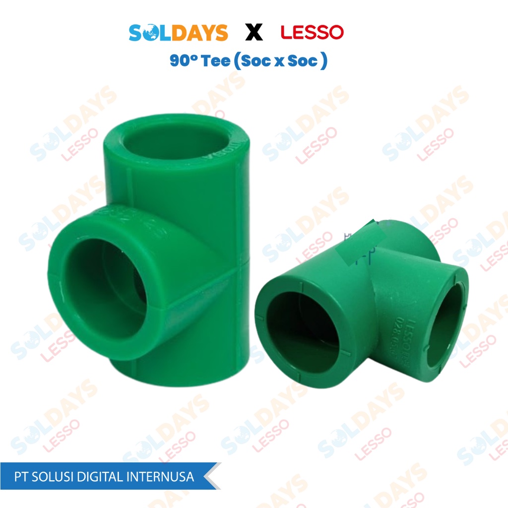 Lesso PPR 90° Tee dn160 6&quot; / 90 Derajat 160mm 6 inch