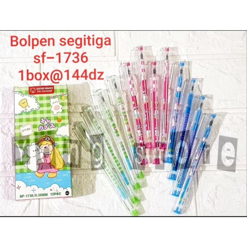 

Pulpen Gel SEGITIGA / PEN GEL SAFARI HITAM / PENA HITAM / BOLPOIN LUCU BOLPOINT / BOLPEN FANCY KARAKTER LUCU / BALLPOINT MURAH GROSIR