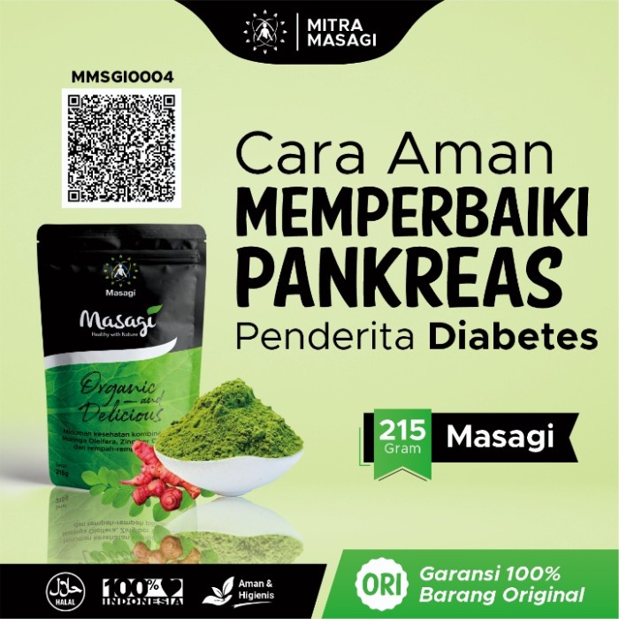 Obat diabetes-Masagi herbal 215gr- perbaiki pankreas