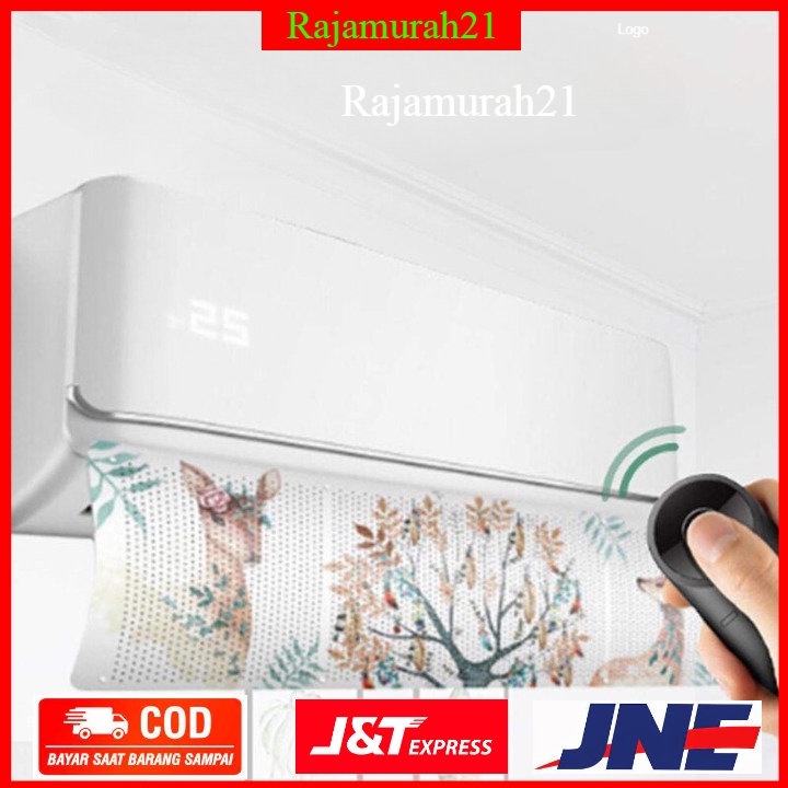 Cover Angin AC Adjustable Air Conditioner Windshield Deflector - White - 7RHZEFWH