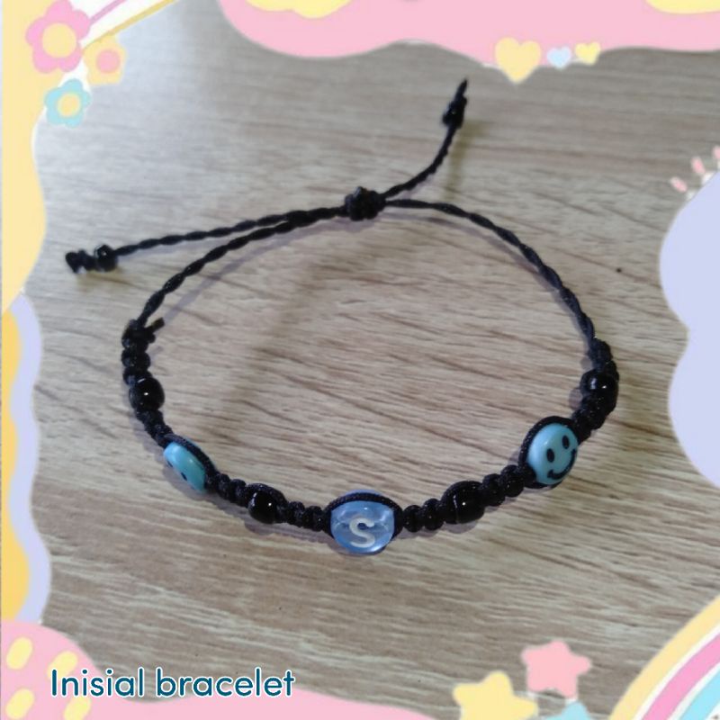 inisial bracelet|gelang inisial