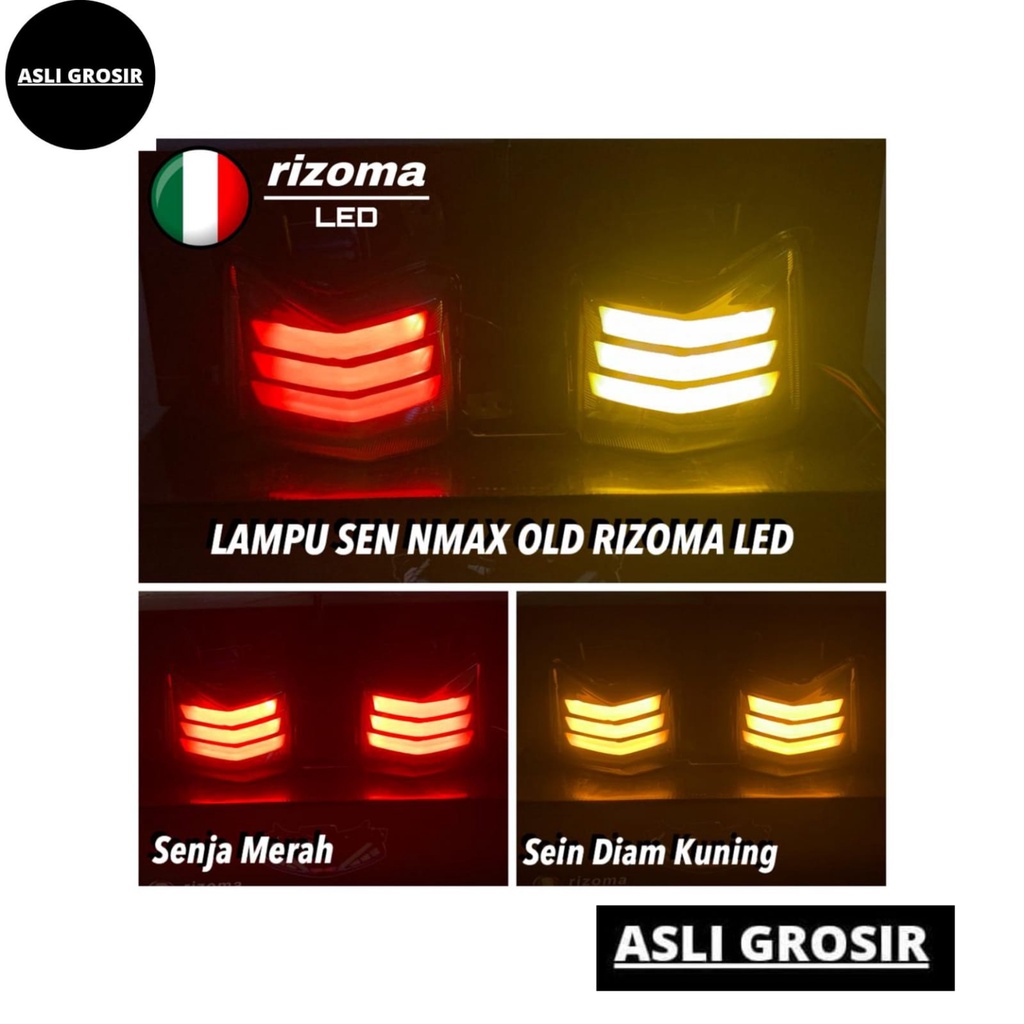 LAMPU SEN SEIN NMAX OLD RIZOMA LED RACING FREE FLASHER SEN IMPORT BIRU MERAH KUNING