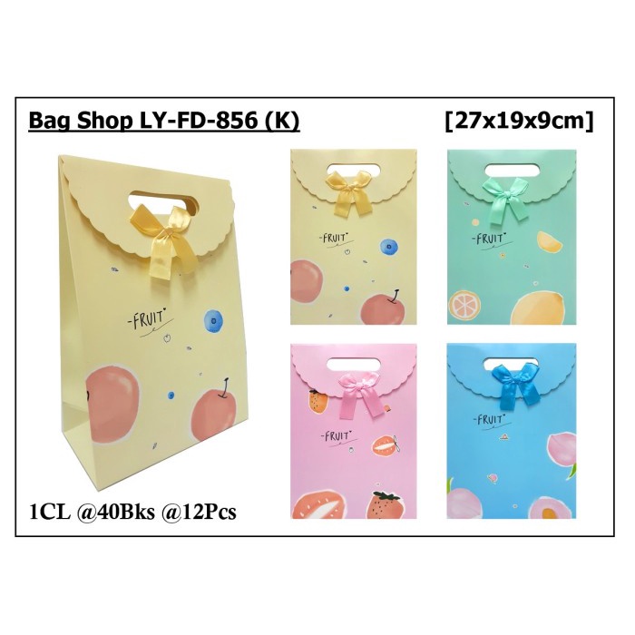 

Paper bag pita motif fruit size kecil isi 12 pc OLS76