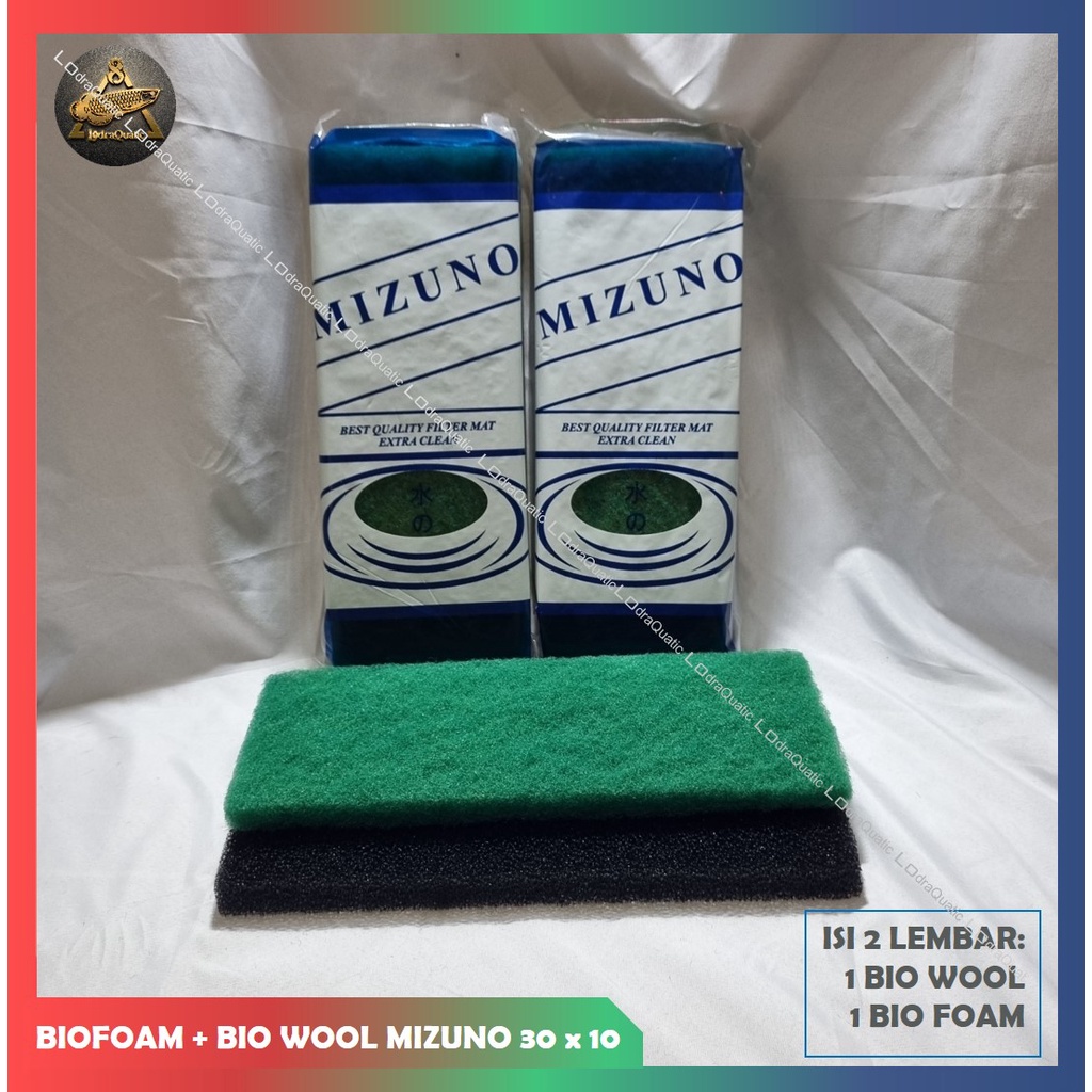 MIZUNO BIO FOAM + GREEN WOOL 30CM X 10CM FILTER AQUARIUM KAPAS BIO FOAM KAPAS HIJAU GREEN COARSE WOOL BUSA FILTER AQUARIUM MEDIA FILTRASI AQUARIUM KAPAS 2 LAPIS AQURIUM POMPA AQUARIUM LAMPU AQUARIUM AERATOR AQUARIUM IKAN HIAS CHANNA CUPANG