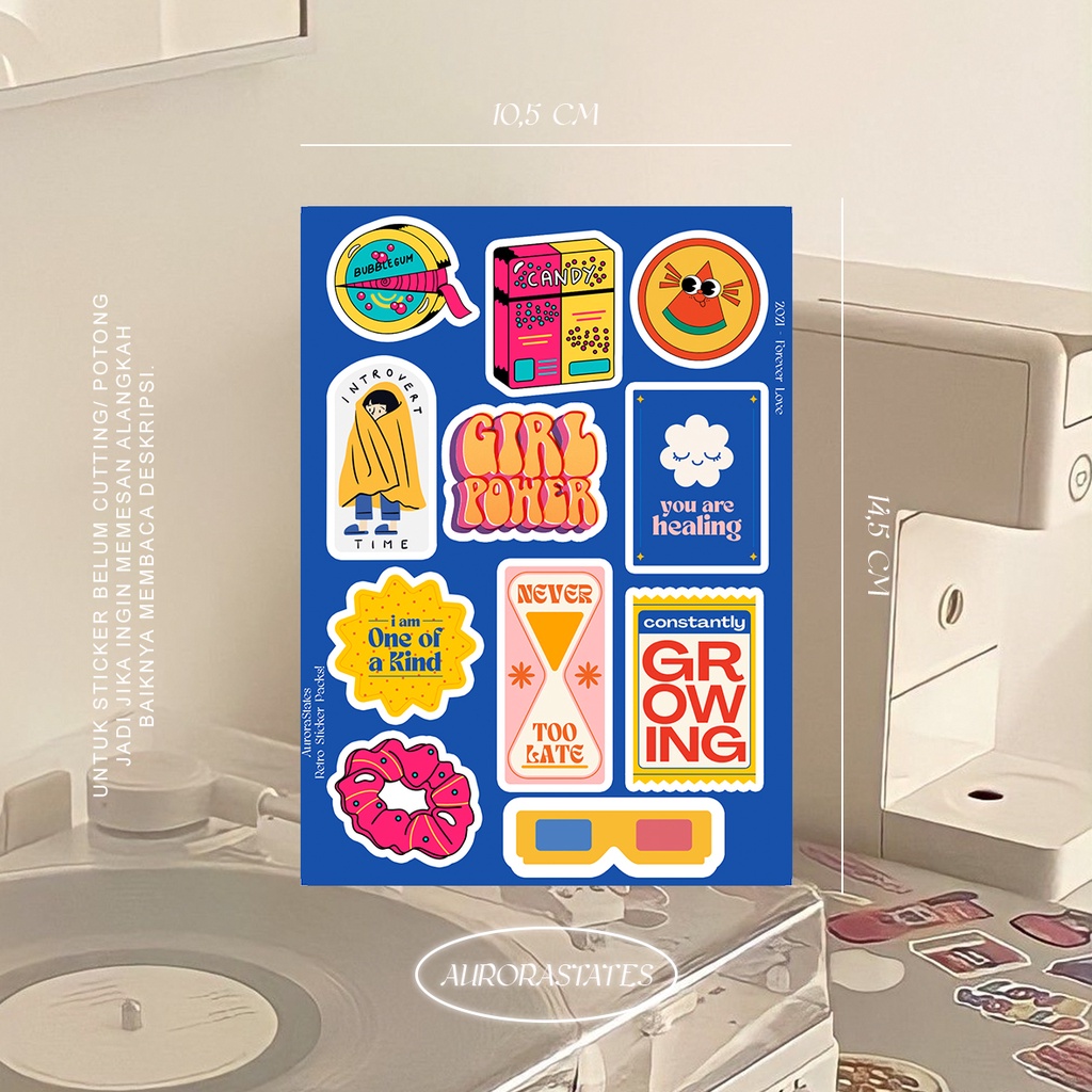 

RETRO STICKER PACKS | STICKER RETRO | STICKER AESTHETIC RETRO | STICKER CASE HP