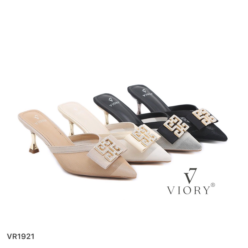 VIORY Sepatu Wanita Mules Heel Shoes #VR1921 ORIGINAL