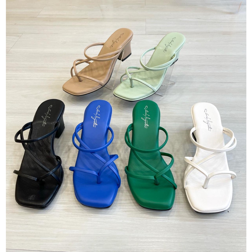 LSC Rachel heels 5cm chunky heels / hak tahu full busa.