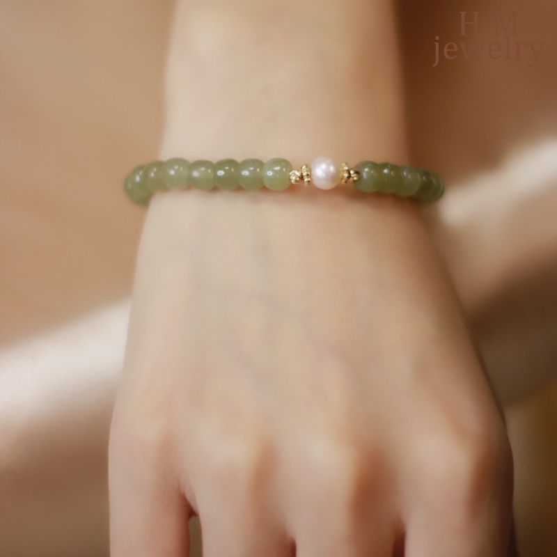 Gelang Mutiara Hetian Retro Mewah Untuk Wanita 2022