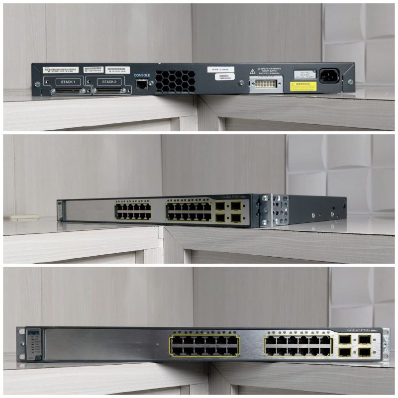 Switch Cisco Catalyst 3750G series Ws-C3750G-24TS-S1U V03