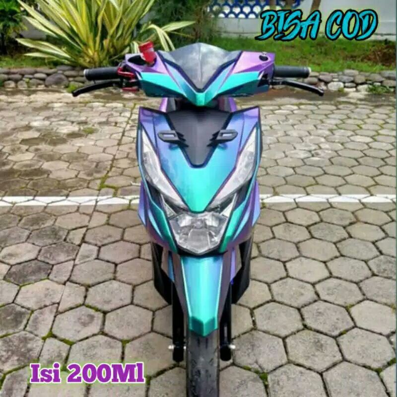 CAT bunglon 3 warna Green Blue Violet 200 ml