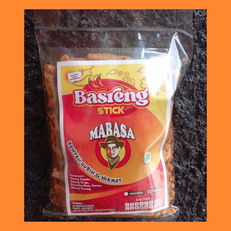 

Basreng stik pedas daun jeruk / makanan ringan camilan cemilan snack