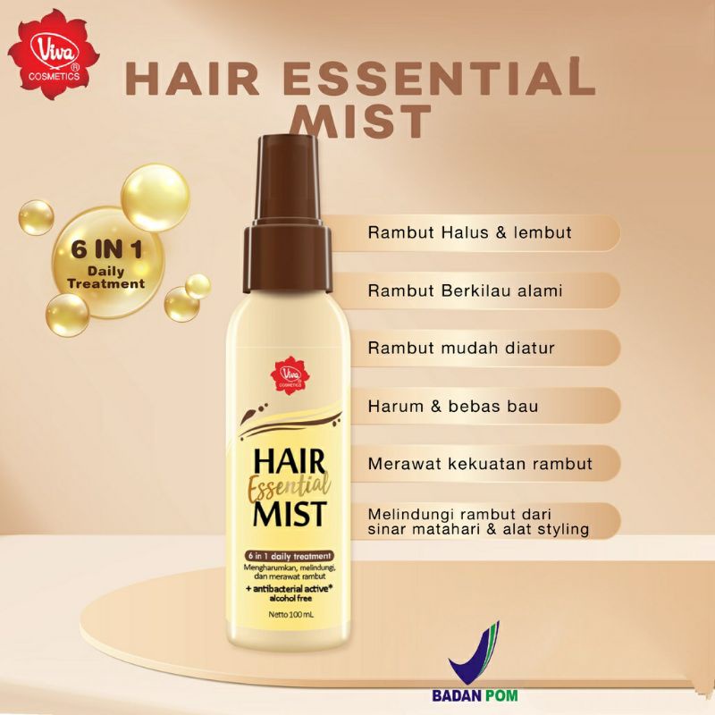 Viva Hair Essentials Mist / Hair Mist / Pewangi Rambut / Pengharum Rambut