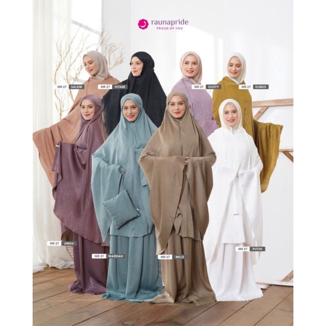 MUKENA RAUNA SILK CRINKLE