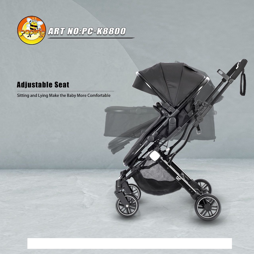 Baby Stroller & Pram 2in1 PACIFIC PC K8800 Bisa Hadap Ibu