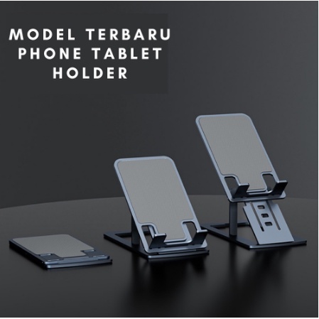 Phone Holder Stand Folding Desktop Phone Stand Phone Tablet Holder Metal Stand Hp Dudukan Foldable Adjustable Height