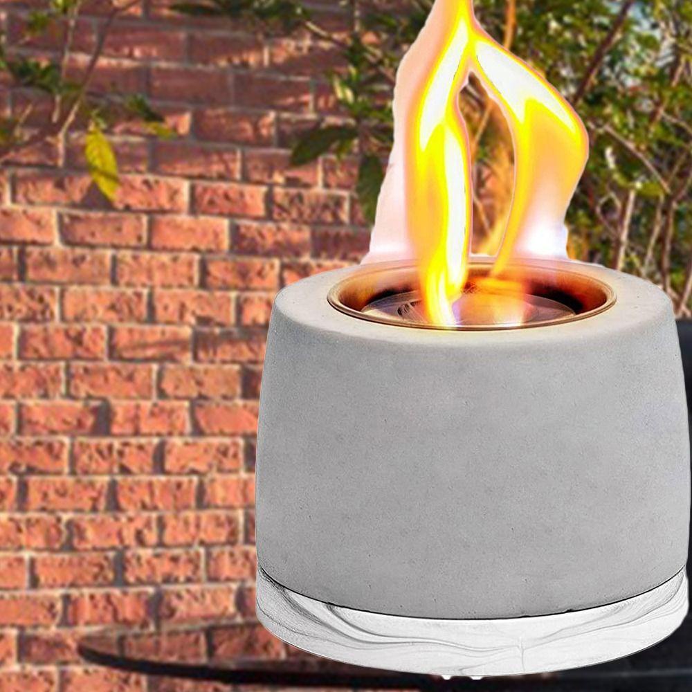 Preva Desktop Fire Pits Concrete Bowl Pot Waktu Bakar Lama Personal Fireplace Ethanol Fire Pit