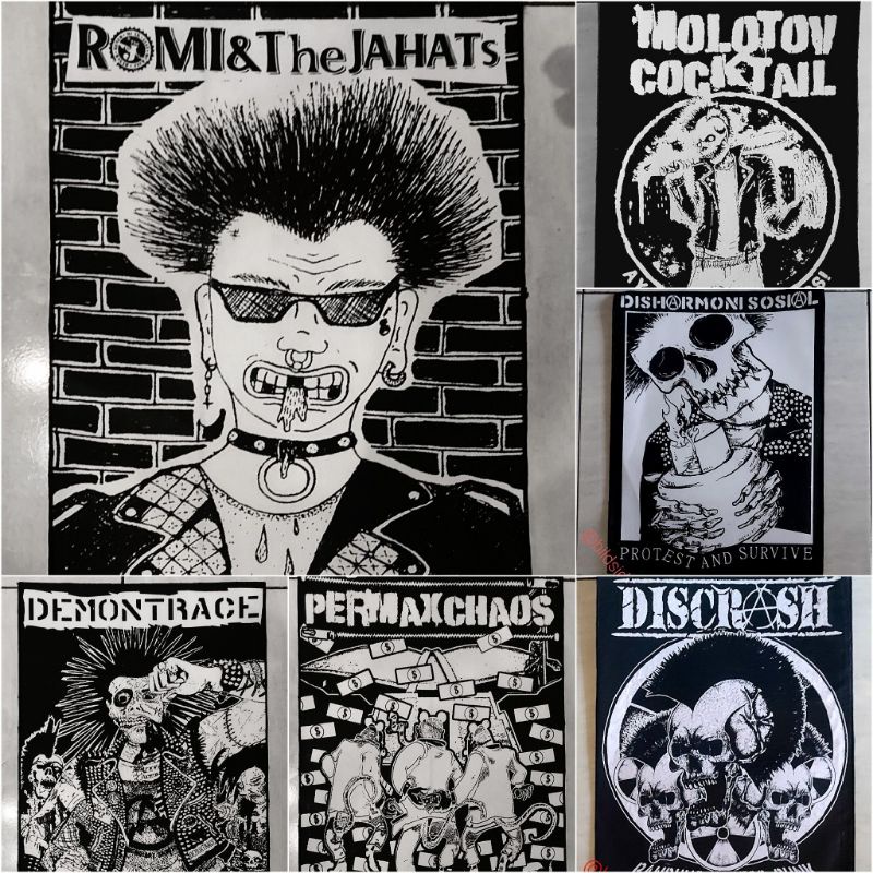 EMBLEM METAL EMBLEM MUSIK EMBLEM BAND METAL EMBLEM PUNK PACTH SABLON PACTH BORDIR