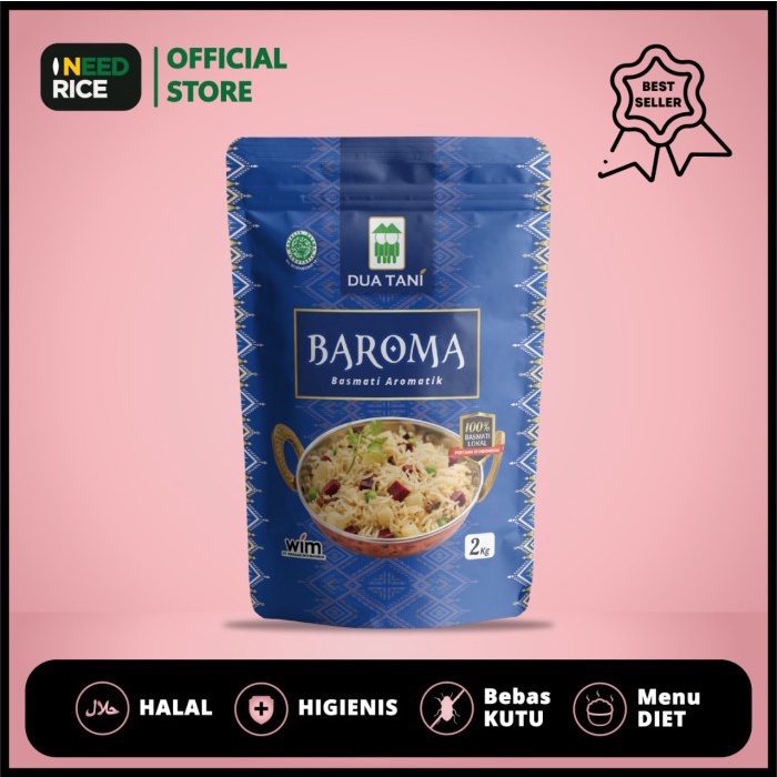 

Beras Baroma Basmati Aromatik Dua Tani- Untuk Masakan Timur Tengah