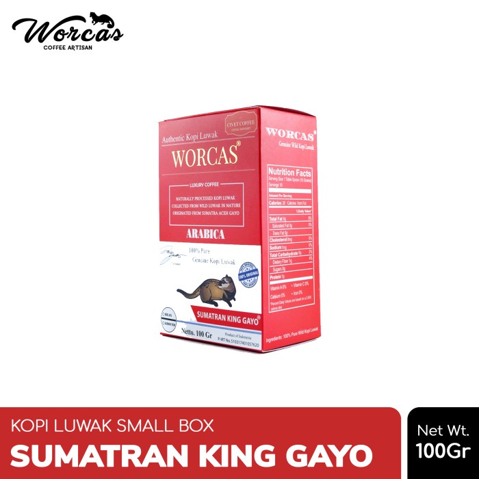 

KOPI LUWAK LIAR SUMATRAN KING GAYO 100GR - GROUND (BUBUK)