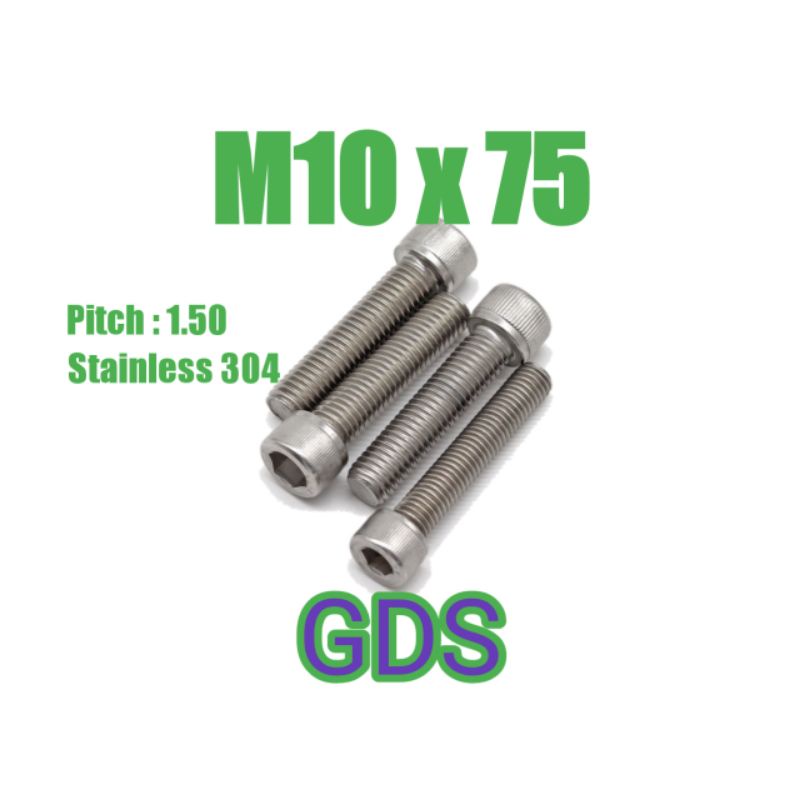Baut L Stainless M10 x 75 / Baut L Stainless 304
