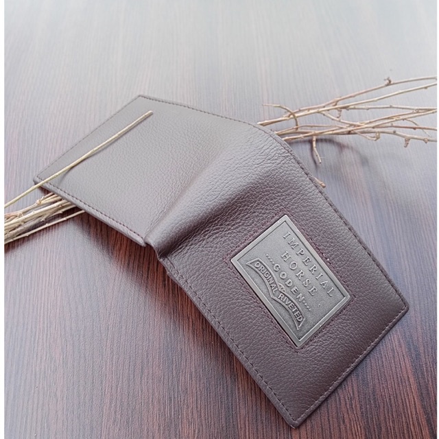 dompet kulit asli berkualitas tinggi dengan logo flat besar di bagian depan anti karat #dompet #dompetpria #dompetkulit