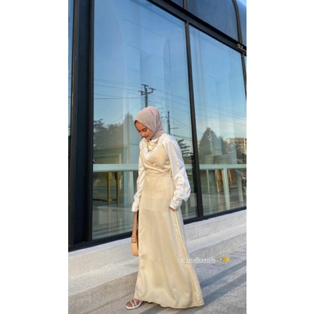 Dress satin premium wanita | dress satin Velvet|dress Korea Muslim|Dress kondangan