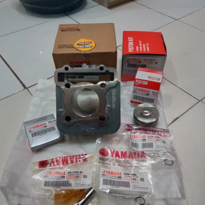 blok seher dan piston kit mio m3 ori YGP