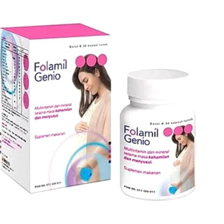 BIG SALE Folamil Genio / 30 kapsul -- Asam Folat Folic Acid Afolat Folavit Termurah ♩ 857