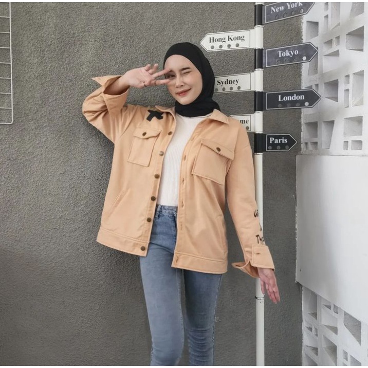 Outher Sweater Pria Wanita OUTSIDER Jacket Oversize Fashion Terkini Gaya Santai Kasual Atasan Kekinian Ala Korean