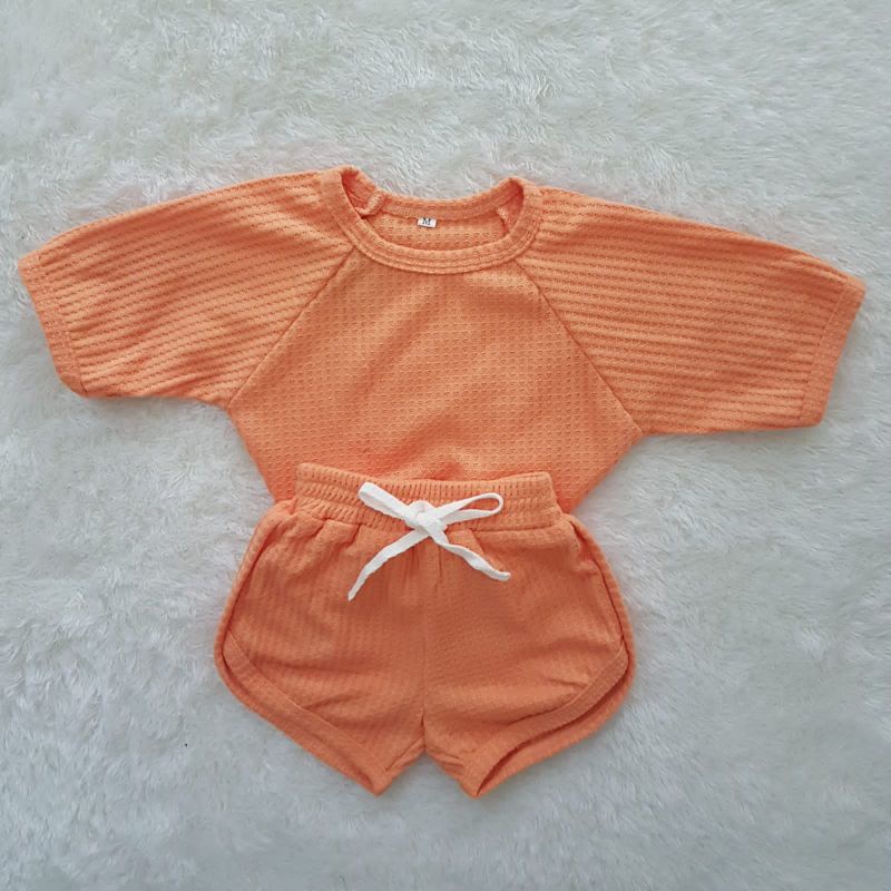 baju bayi kelly shorts set