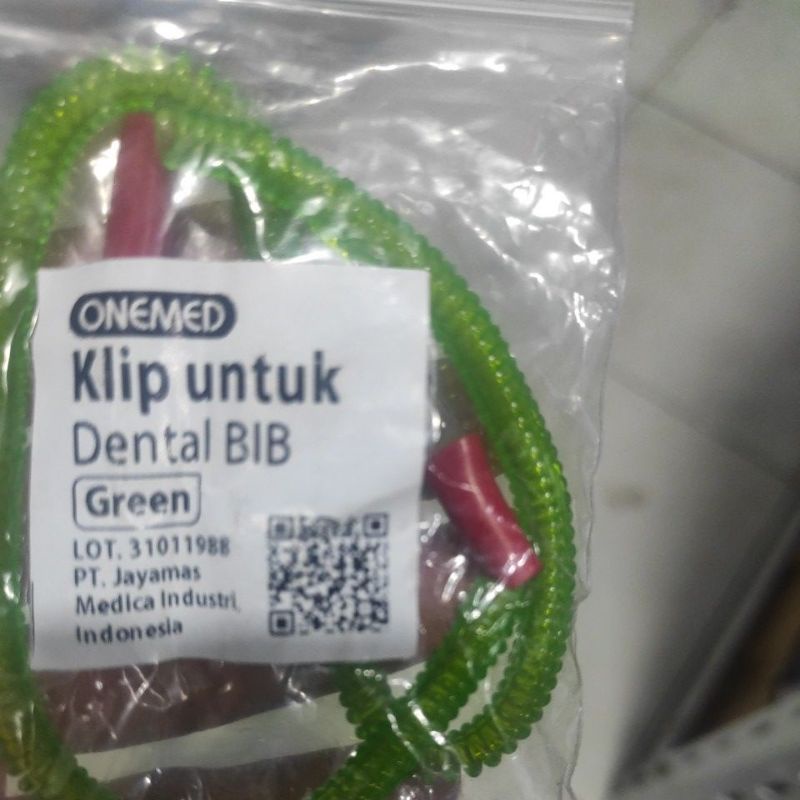 klip untuk dental bib merek onemed