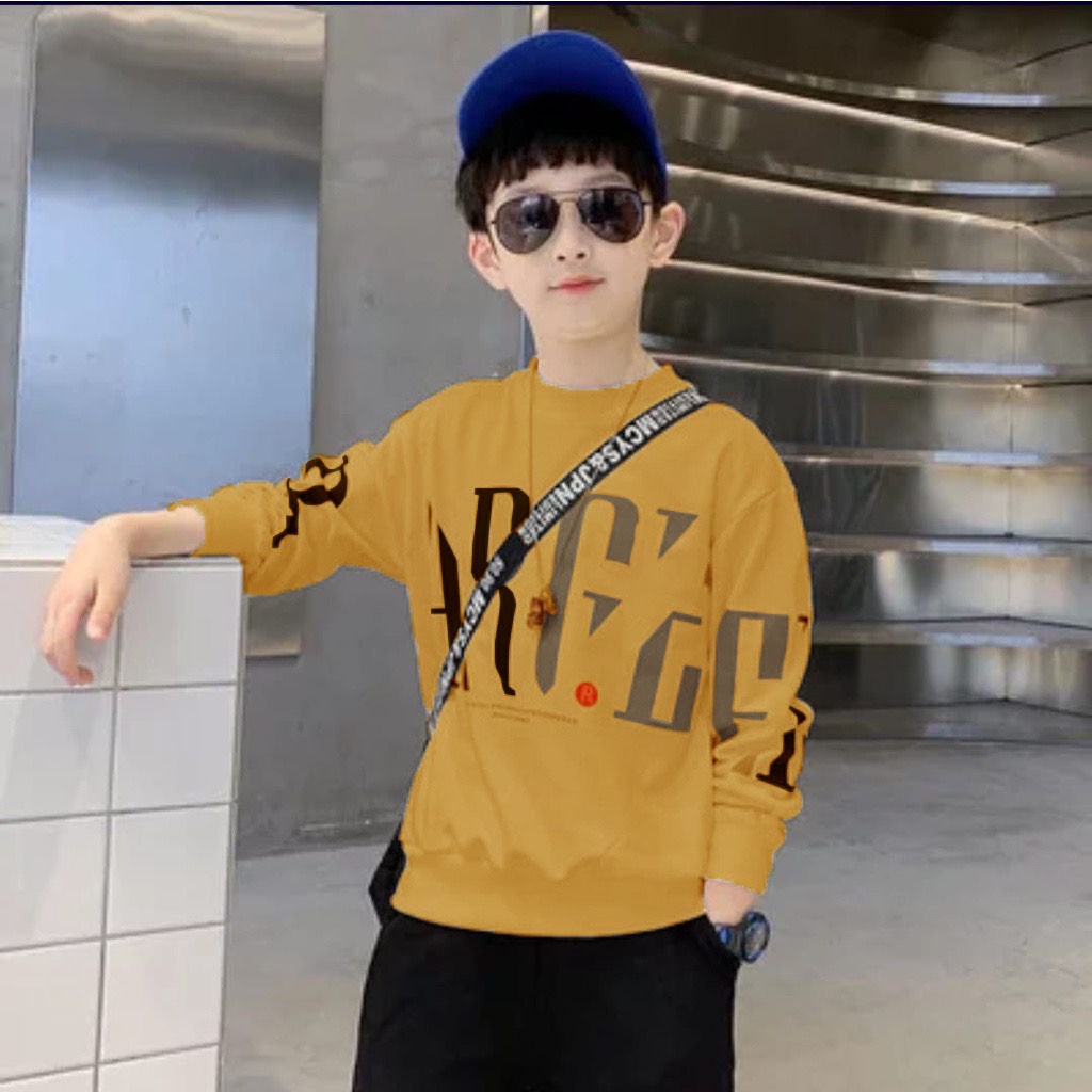 TC87 7WARNA/BUAT ANAK USIA 6-10TAHUN/BAJU ANAK BAHAN TEBAL DELVIN/KAOS KEREN ANAK LENGAN PANJANG