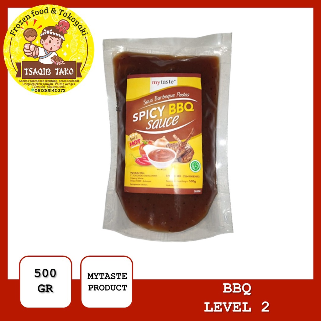 

MyTaste Spicy Barbeque / BBQ Sauce - Hot (Qty. 500 gr) - Lvl 2/3 - Hot