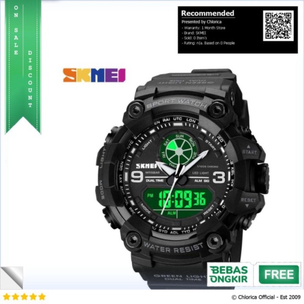 Promo SKMEI Jam Tangan Digital Pria - 1818 - Hitam SKMEI Berkualitas