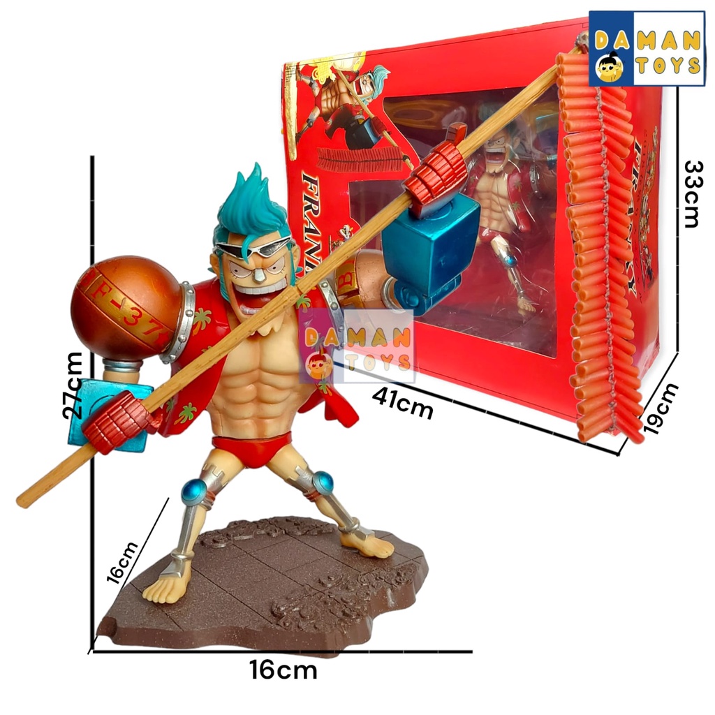 Action Figure Anime One Piece Franky Luffy Roronoa Zoro Sanji Nami Gk Dragon New Year Lion Dance